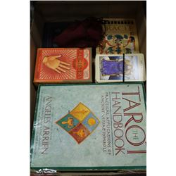 FLAT W/ RUNE STONES & BOOK, PALMISTRY