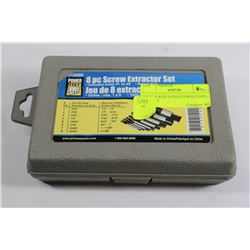 8-PCE SCREW EXTRACTOR SET INCL. SIZES 1-8