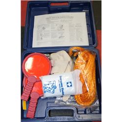 EMERGENCY KIT IN BLUE CASE