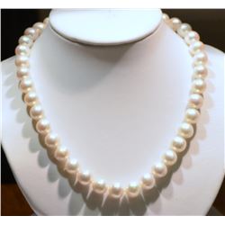 STERLING SILVER CLASP FRESHWATER PEARL NECKLACE