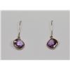 Image 1 : 14KT GOLD AMETHYST DROP EARRINGS