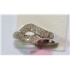 Image 3 : STERLING SILVER DIAMOND (0.66CT) RING