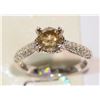 Image 2 : 14KT WHITE GOLD BROWN DIAMOND (1.15CT) RING