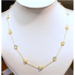 14KT GOLD OPAL NECKLACE