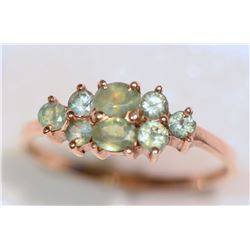 10KT ROSE GOLD ALEXANDRITE (0.65CT TOTAL) RING