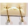 Image 1 : 14KT GOLD DIAMOND (0.20CT) EARRINGS