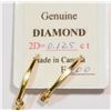Image 3 : 14KT GOLD DIAMOND (0.20CT) EARRINGS