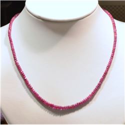 14KT GOLD CLASP RUBY (53.0CT) NECKLACE