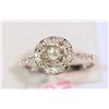Image 1 : 14KT WHITE GOLD DIAMOND (0.63CT) RING