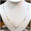Image 1 : 10KT GOLD OPAL & TANZANITE NECKLACE