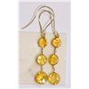 Image 1 : 14KT GOLD YELLOW SAPPHIRE (4.80CT) DROP EARRINGS