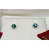 Image 1 : 14KT GOLD BLUE DIAMOND (0.40CT) EARRINGS