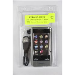 COBY 8GB MP3 VIDEO PLAYER AND CAMERA
