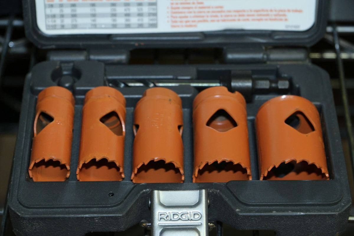 RIDGID 6PCE HOLE SAW CUTTING SET