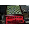 Image 1 : MINIATURE CHESS KIT WITH MIRRORED TOP & FROSTED