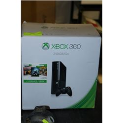 XBOX 360 WITH 3 GAMES & 2 CONTROLLERS