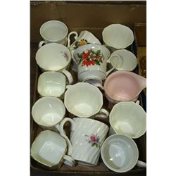 FLAT OF BONE CHINA ITEMS