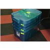 Image 1 : RUBBER MAID TUBS WITH LIDS X4