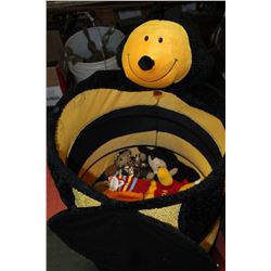 CHILDRENS FUN FUR BUMBLE BEE HAMPER SOLD WITH