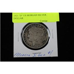 1921 "D" US MORGAN SILVER DOLLAR