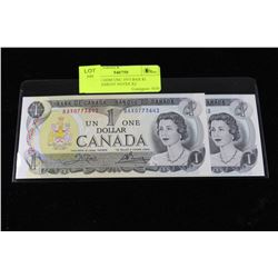 SCARCE GEM UNC 1973 BAX $1 REPLACEMENT NOTES X2