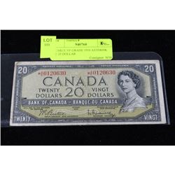 SCARCE VF GRADE 1954 ASTERISK AE 20 DOLLAR