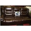 Image 2 : NEW BROWN LEATHER RECLINING SECTIONAL