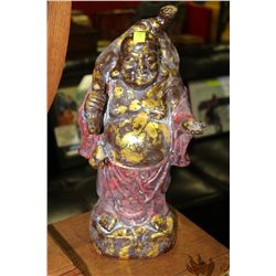 BUDDHA PAINTED STATUETTE