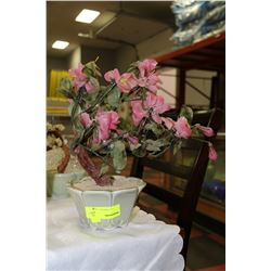 PINK GLASS TREE ORNAMENT
