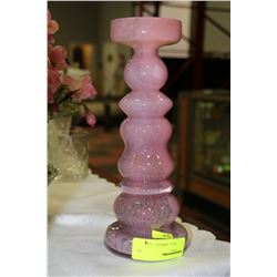 ESTATE PINK ART GLASS VASE