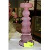 Image 1 : ESTATE PINK ART GLASS VASE