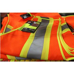 ORANGE/LIME CLASS 2 SAFETY VEST SIZE MENS XL