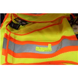ORANGE/LIME CLASS 2 SAFETY VEST SIZE MENS XL