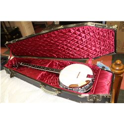 BANJO SATURN 5 STRING WITH COFFIN CASE