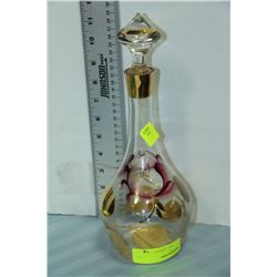 ESTATE GOLD LEAF GLASS DECANTER