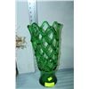 Image 1 : GREEN GLASS VASE