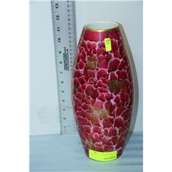 PINK ART GLASS VASE