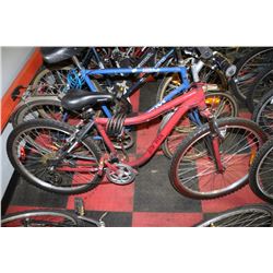 POLICE SEIZURE RED FT SUSP MOUNTAIN BIKE