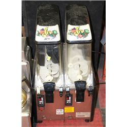 ELMECO DBL JUICE VENDING MACHINE AS IS