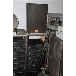 2 SPEAKER STANDS SOLD WITH JVL MONITOR SPEAKER