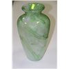 Image 1 : GREEN ART GLASS VASE