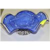 Image 1 : LARGE BLUE ART GLASS BOWL