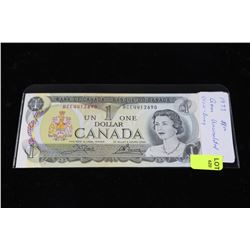 1973 GEM UNC CANADIAN 1 DOLLAR BANKNOTE