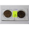Image 1 : TWO BRITISH LARGE CENTS 1906 & 1914
