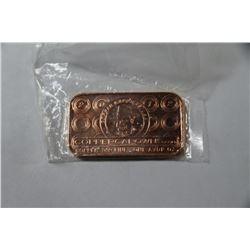 1 OZ .999 FINE COPPER CAPOWNS BARS X6