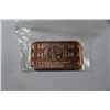 Image 1 : 1 OZ .999 FINE COPPER CAPOWNS BARS X6