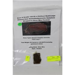 NATURAL AMMOLITE (125.50CT) GEMSTONE