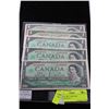 Image 1 : CANADA 1967 1 DOLLAR BANKNOTES X5
