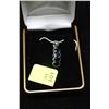 Image 1 : NATURAL SAPPHIRE PENDANT AND .925 SILVER NECKLACE