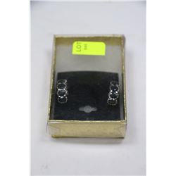 NATURL SAPPHIRE .925 SILVER & GOLD PLATED EARRINGS